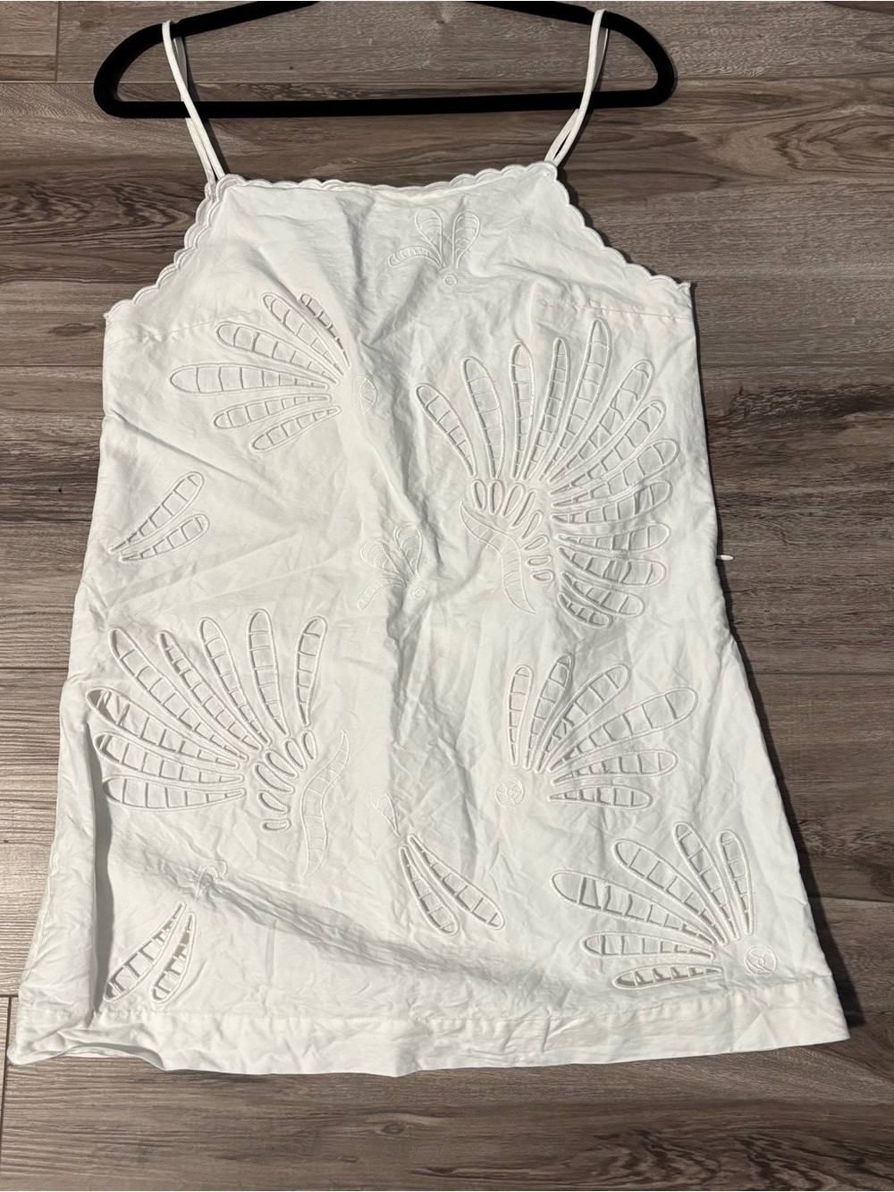 Zara White Eyelet Mini Slip Dress